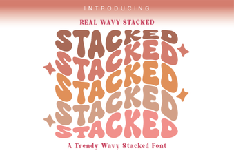Stacked Font Design Ideas for Modern Projects