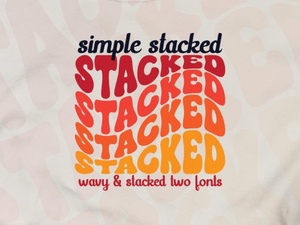 Simple Stacked Font Designs for Modern Websites
