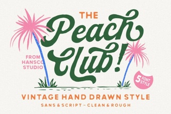 The Peach Club Font: Styling Your Creative Projects
