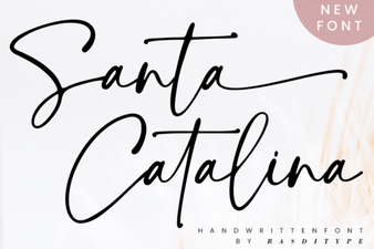 Craft Projects with Santa Catalina Font