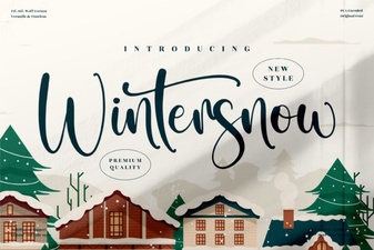 Creative Projects with Wintersnow Font Style