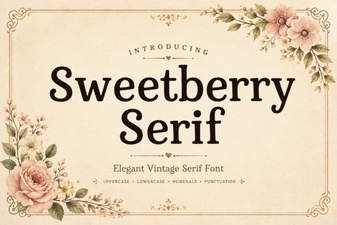 Sweetberry Serif: Elegant Design Typography